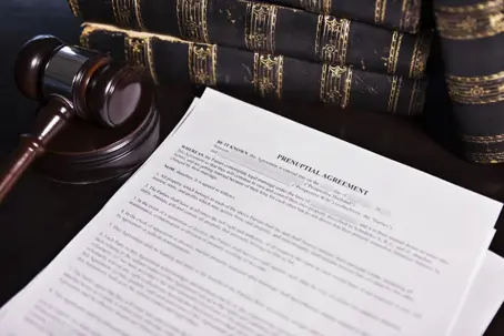 Prenuptial agreement document
