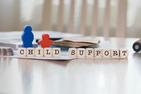 Child support spelt out in block letters