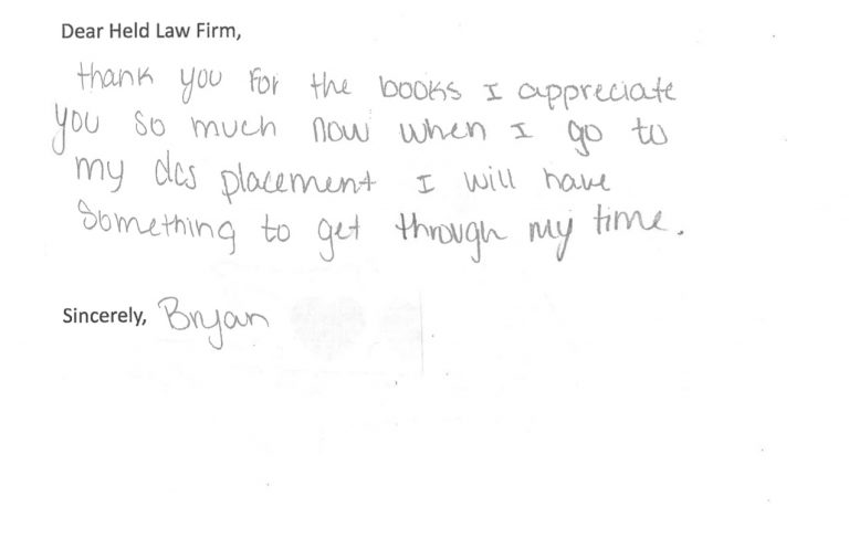Thank You Note to an Attorney