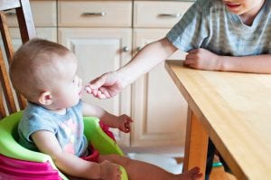 Baby eating